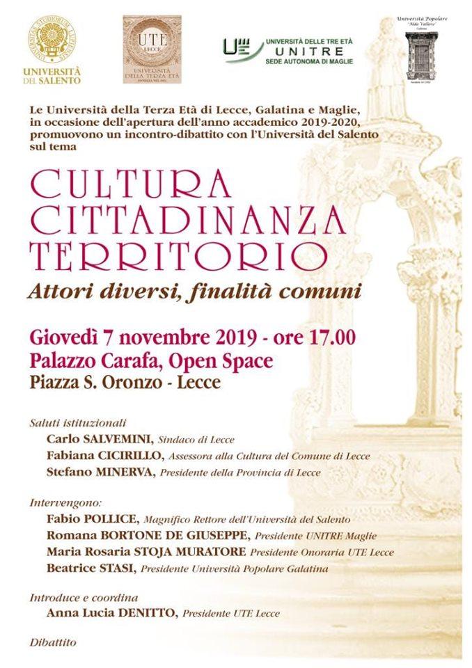 Cultura cittadinanza territorio