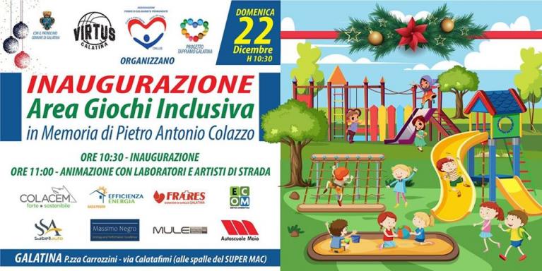 Donazione Area Giochi Inclusiva