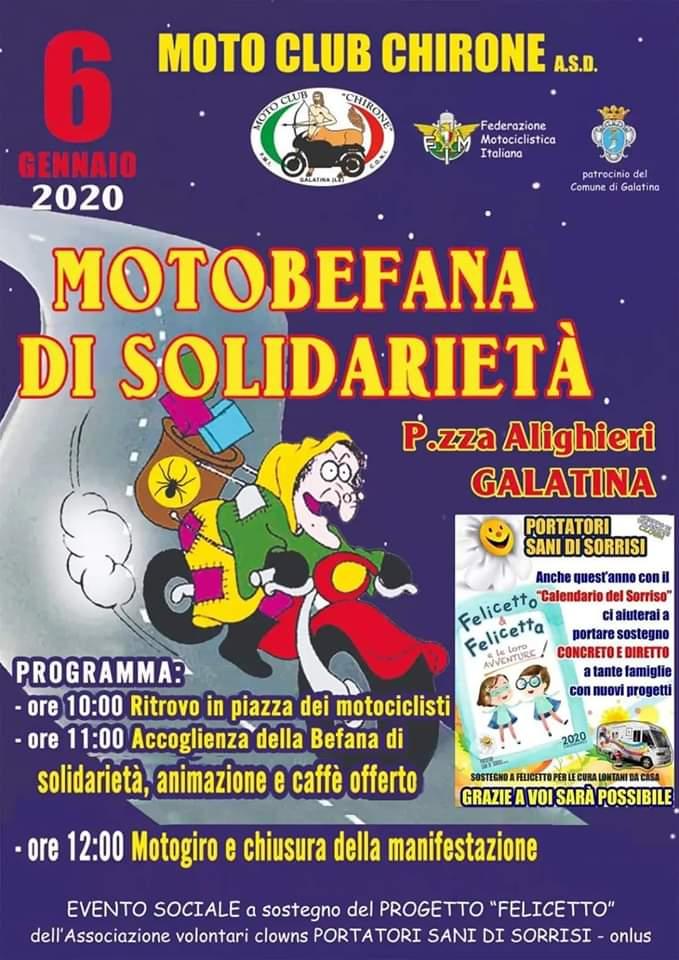 Motobefana di solidarietà 2020