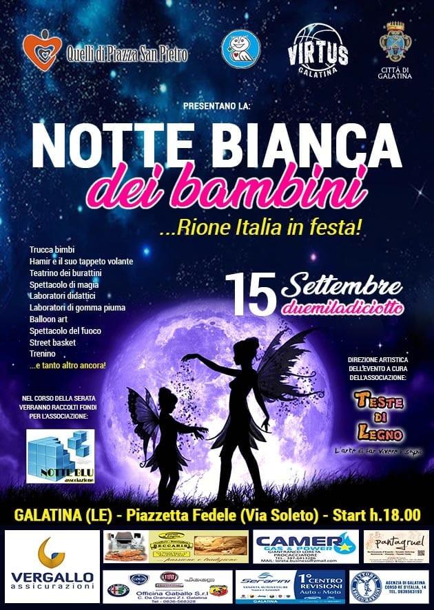 LA NOTTE BIANCA dei bambini