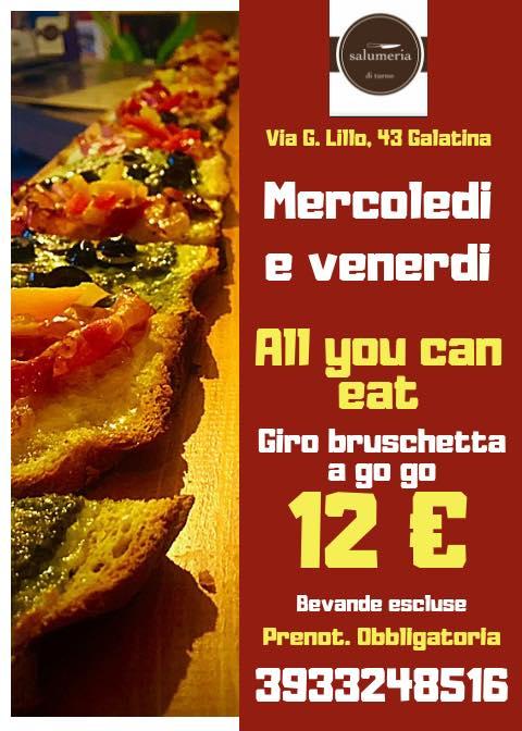 All you can eat - Giro bruschetta