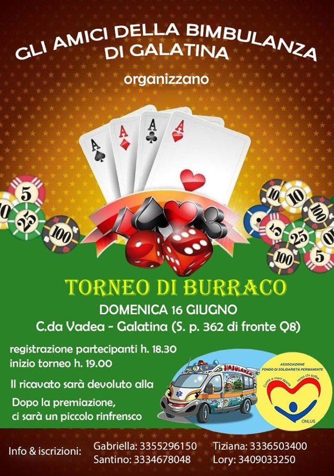 Torneo di Burraco pro Bimbulanza