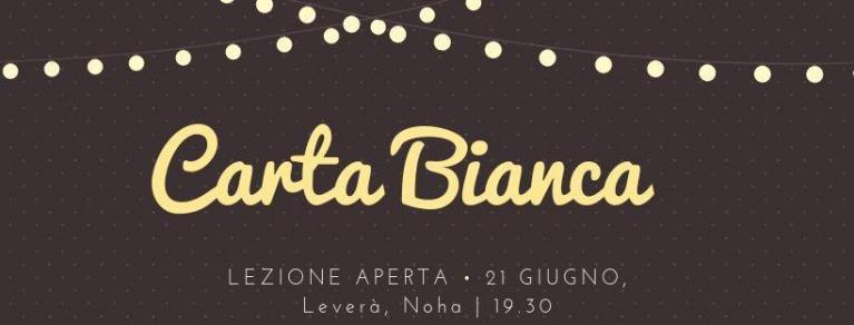 CARTA Bianca. Lab. di scrittura, Lezione Aperta finale